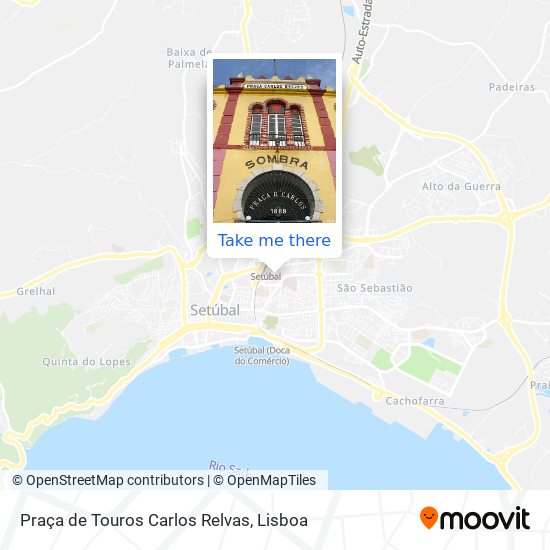 Praça de Touros Carlos Relvas mapa