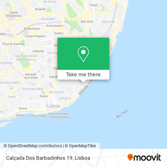 Calçada Dos Barbadinhos 19 map