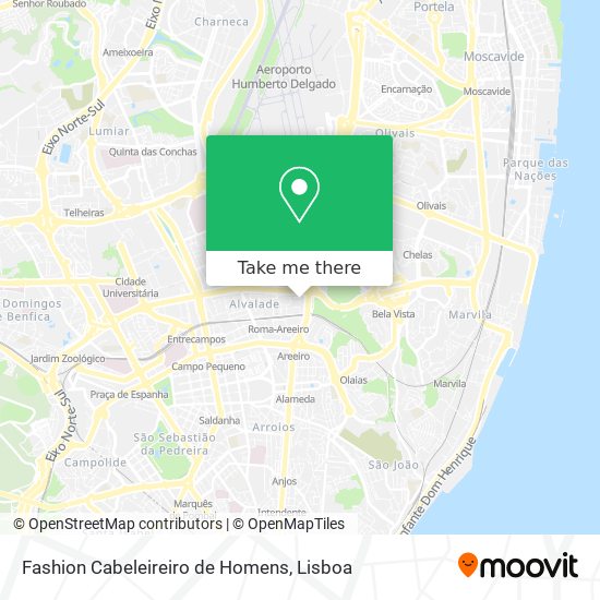 Fashion Cabeleireiro de Homens mapa