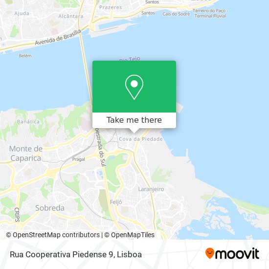Rua Cooperativa Piedense 9 mapa