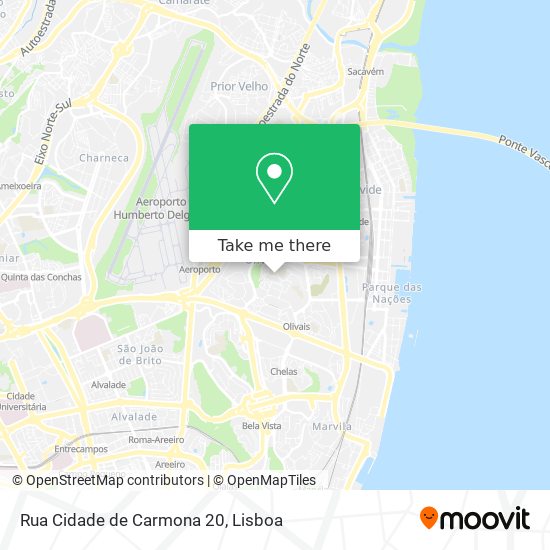 Rua Cidade de Carmona 20 mapa