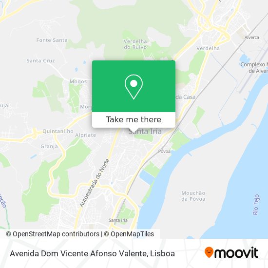 Avenida Dom Vicente Afonso Valente map