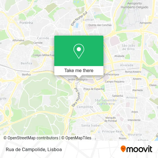 Rua de Campolide map