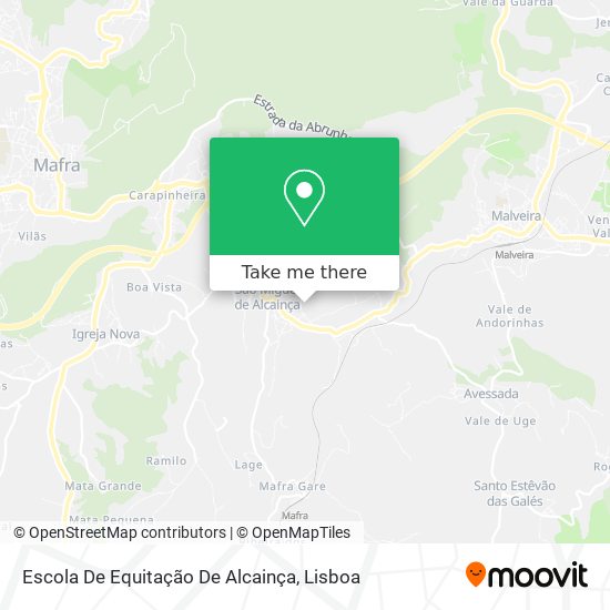 Escola De Equitação De Alcainça mapa