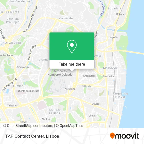 TAP Contact Center map