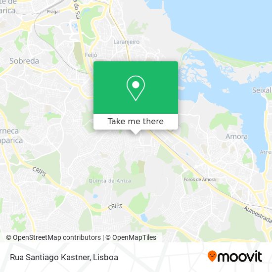 Rua Santiago Kastner mapa