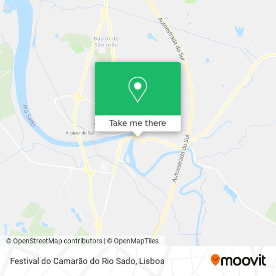 Festival do Camarão do Rio Sado map