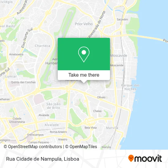 Rua Cidade de Nampula mapa