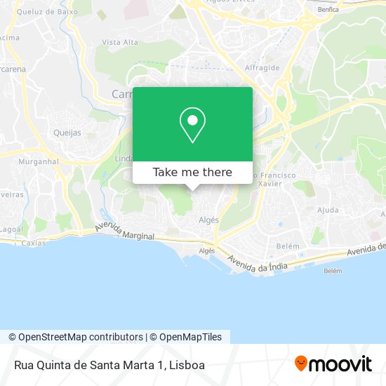Rua Quinta de Santa Marta 1 map