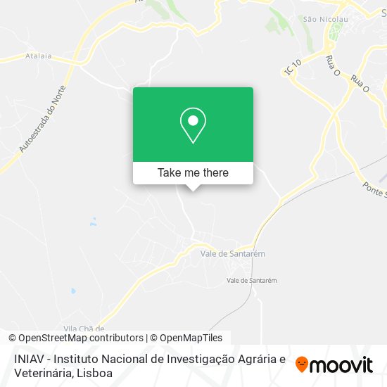 INIAV - Instituto Nacional de Investigação Agrária e Veterinária map