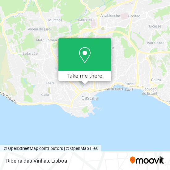 Ribeira das Vinhas mapa