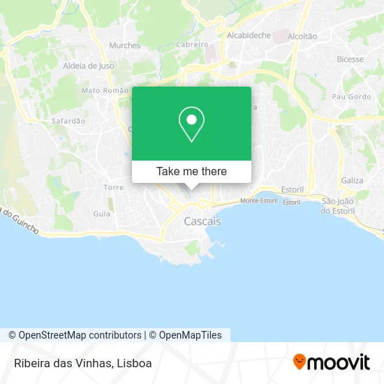 Ribeira das Vinhas map