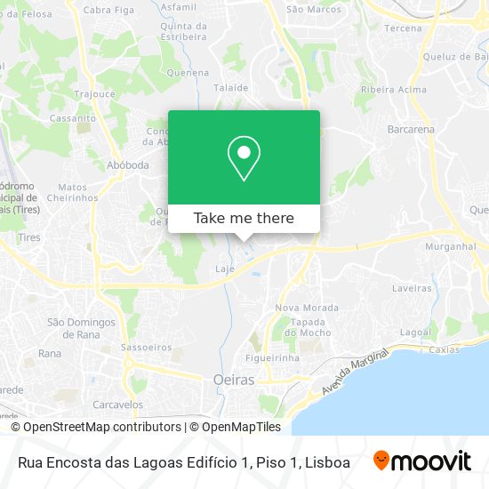Rua Encosta das Lagoas Edifício 1, Piso 1 mapa