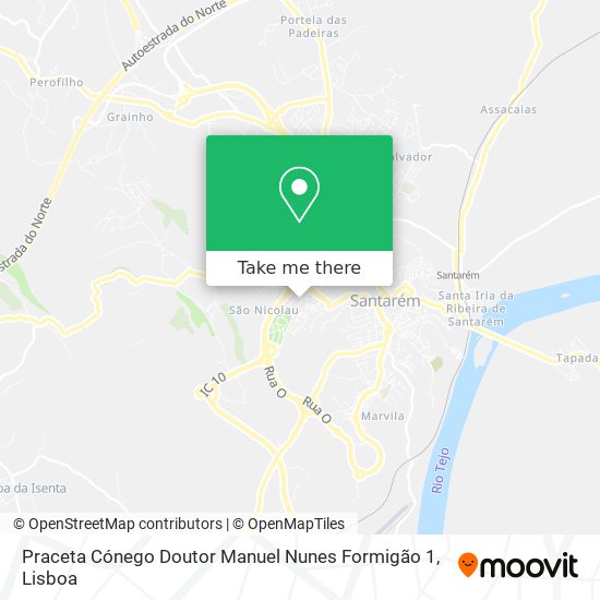 Praceta Cónego Doutor Manuel Nunes Formigão 1 mapa