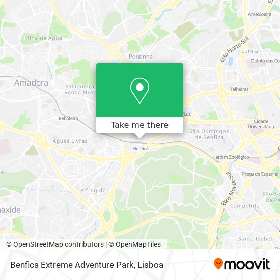 Benfica Extreme Adventure Park map