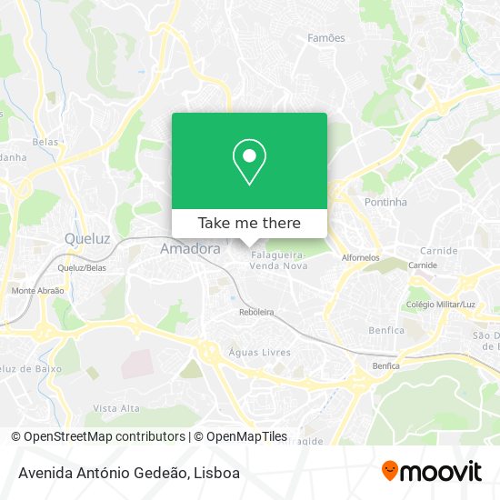 Avenida António Gedeão mapa