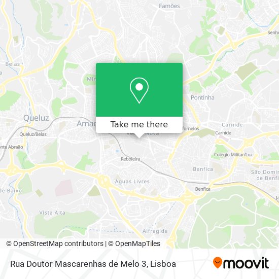 Rua Doutor Mascarenhas de Melo 3 map