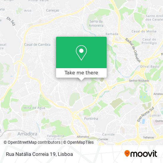 Rua Natália Correia 19 mapa
