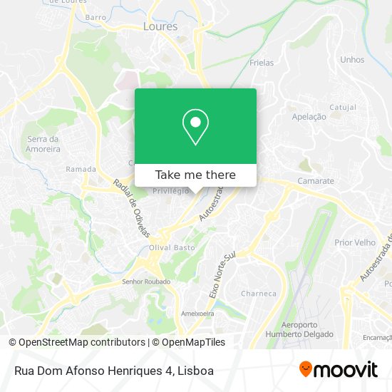 Rua Dom Afonso Henriques 4 mapa