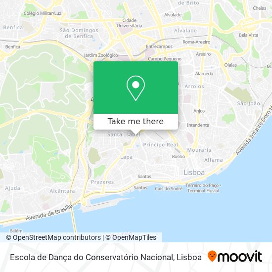 Escola de Dança do Conservatório Nacional map