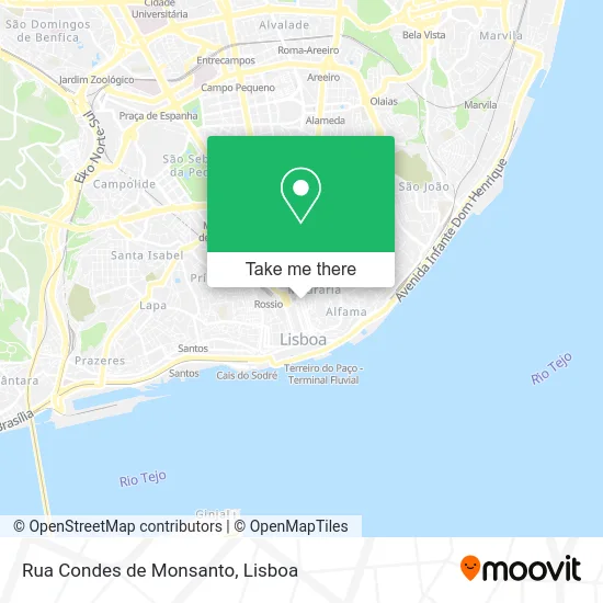 Rua Condes de Monsanto map