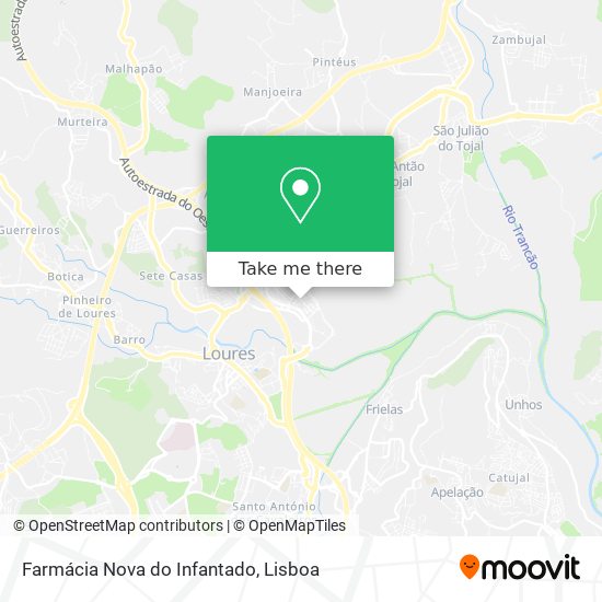 Farmácia Nova do Infantado mapa