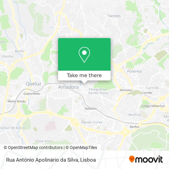 Rua António Apolinário da Silva mapa