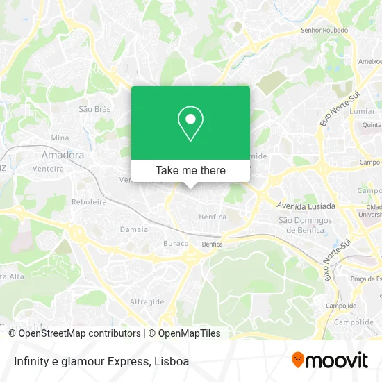 Infinity e glamour Express map