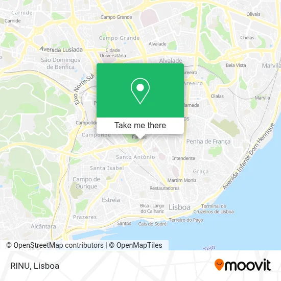 RINU mapa