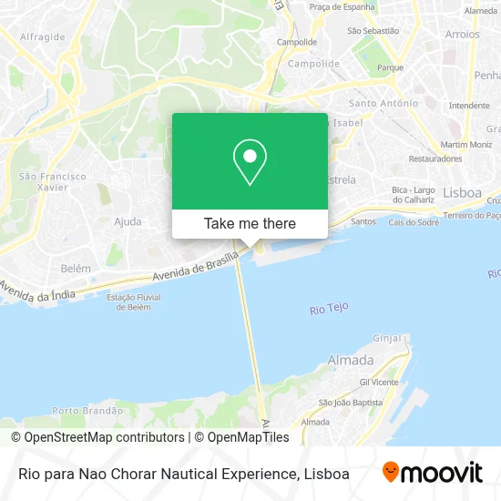 Rio para Nao Chorar Nautical Experience mapa