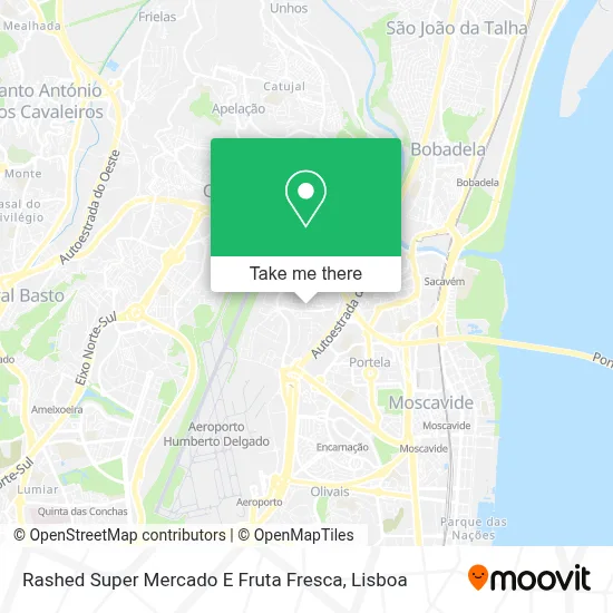 Rashed Super Mercado E Fruta Fresca map