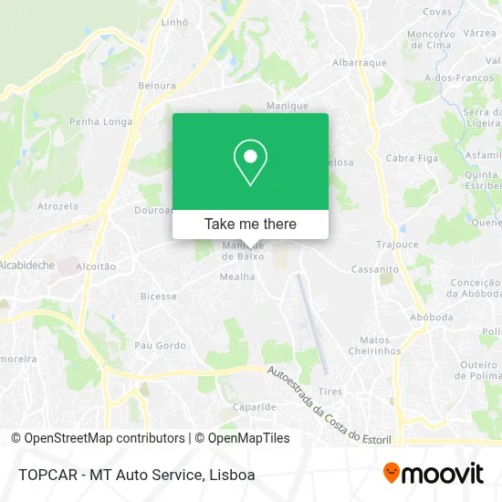 TOPCAR - MT Auto Service map