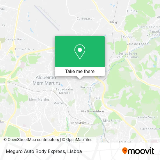 Meguro Auto Body Express map