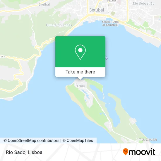 Rio Sado mapa