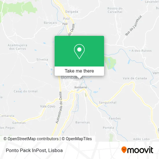 Ponto Pack InPost map
