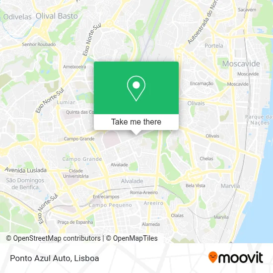 Ponto Azul Auto map