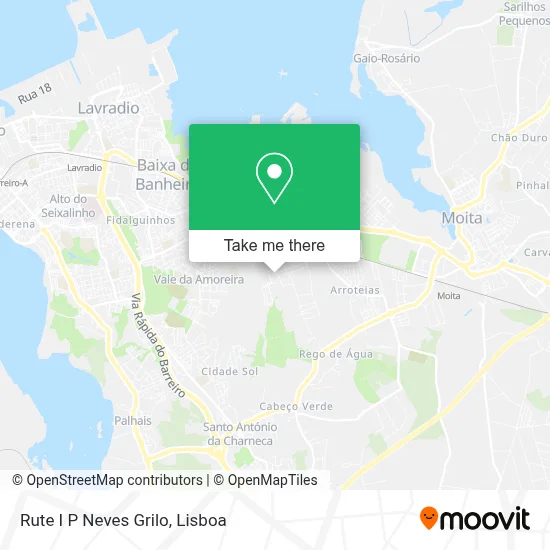 Rute I P Neves Grilo map