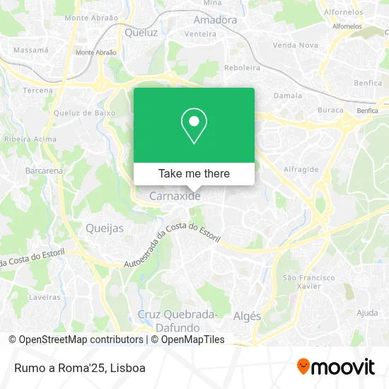 Rumo a Roma'25 map