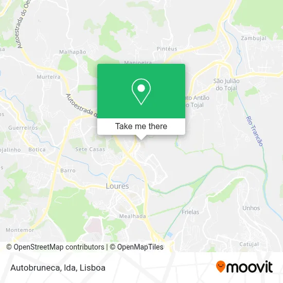 Autobruneca, lda map
