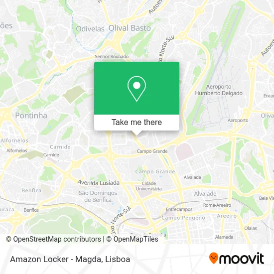Amazon Locker - Magda map