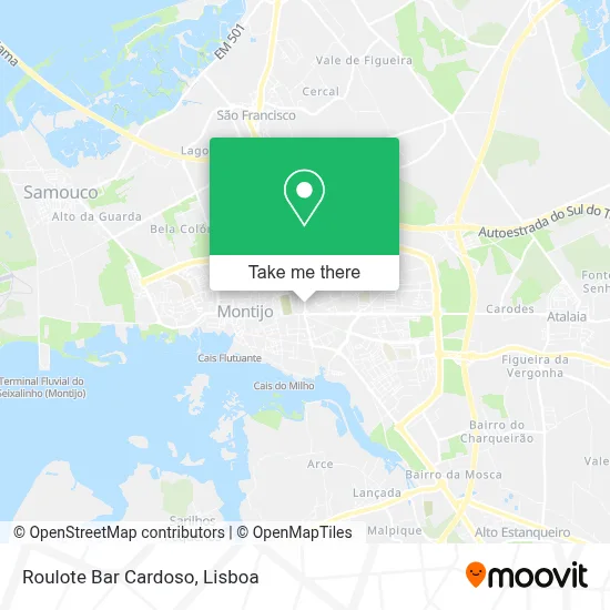 Roulote Bar Cardoso map