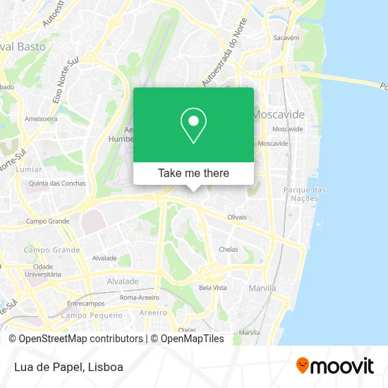 Lua de Papel map