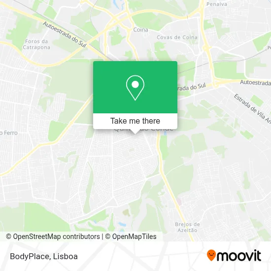 BodyPlace map