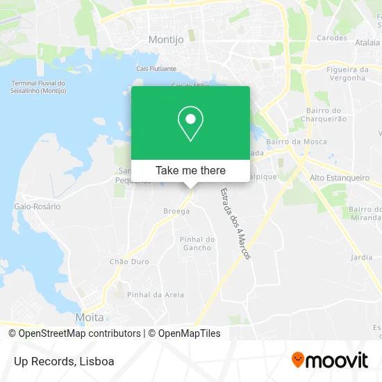 Up Records map