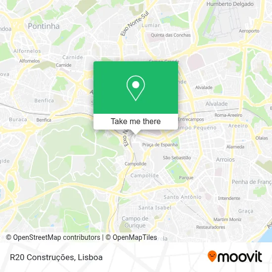 R20 Construções map
