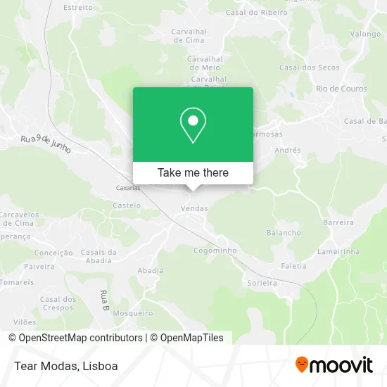Tear Modas map