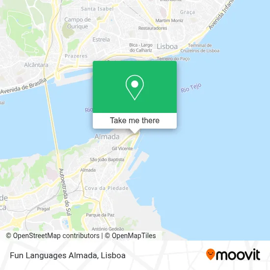 Fun Languages Almada map