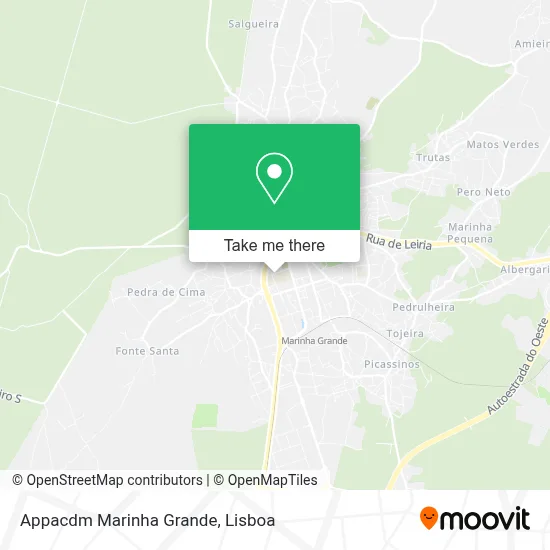 Appacdm Marinha Grande map