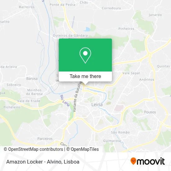 Amazon Locker - Alvino map