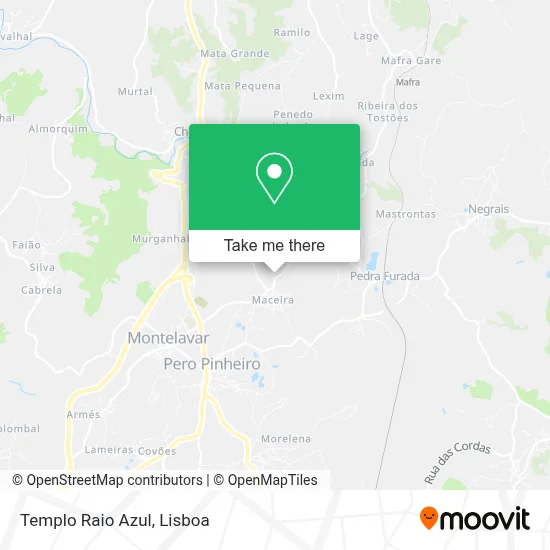 Templo Raio Azul map